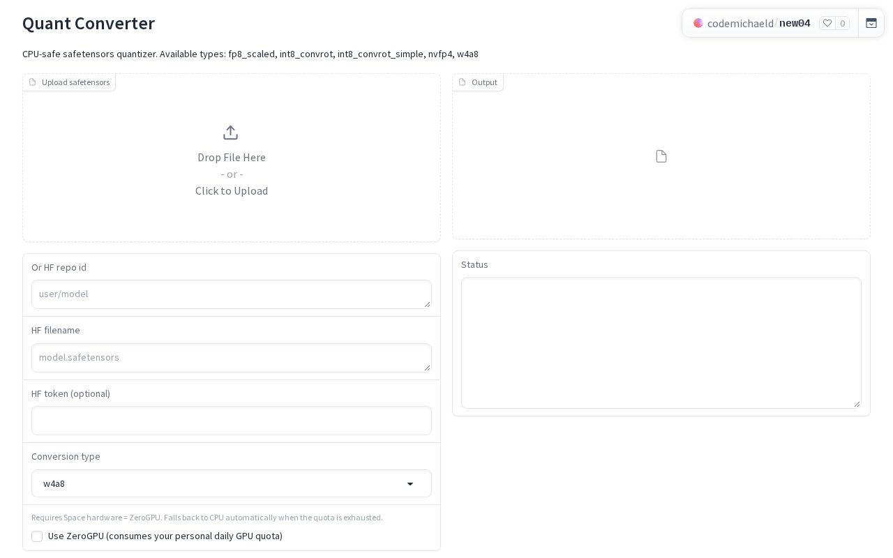 Preview of Quant Converter W4A8 INT8 ConvRot
