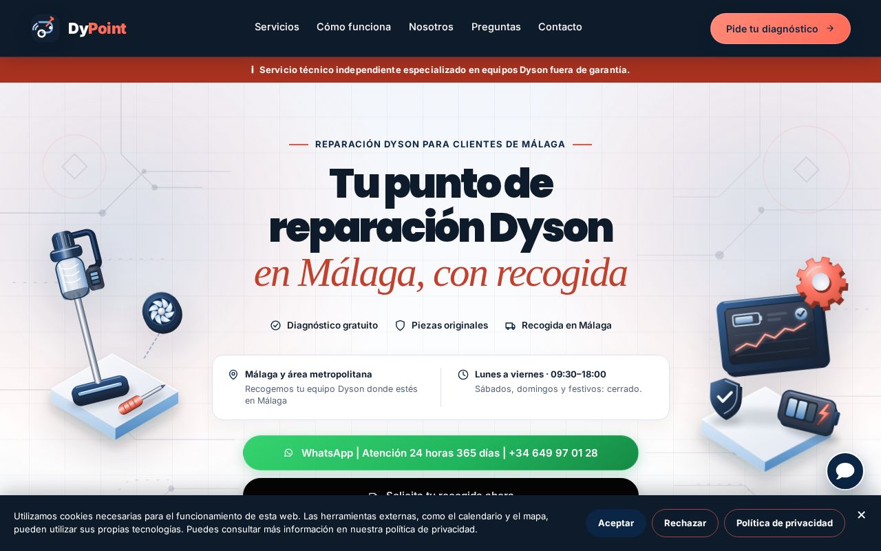 Preview of DYSON Malagaserviciotecnico Com Es