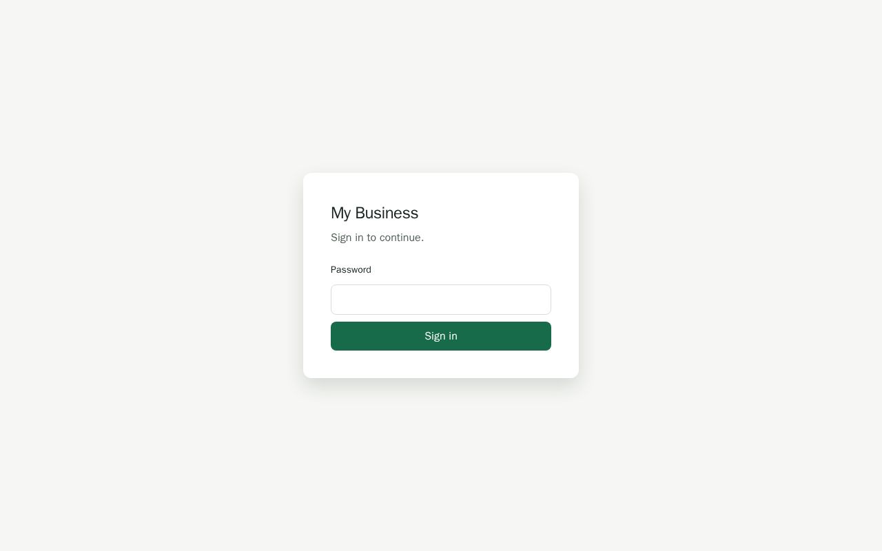 Preview of My Business
