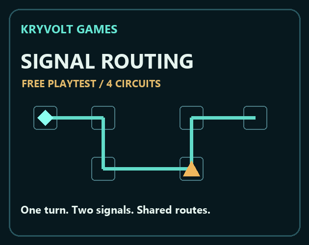 Preview of KRYVOLT Signal Routing Playtest