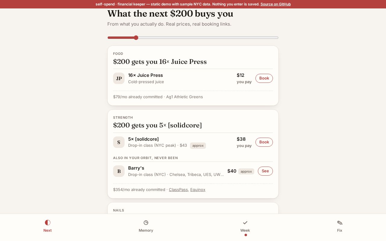 Preview of Selfspend