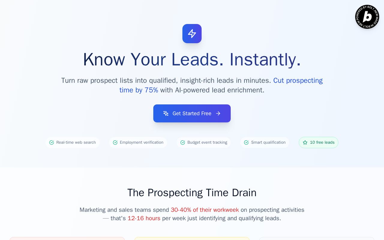 Preview of enriched.online - AI Enrichment and Lead Qualification