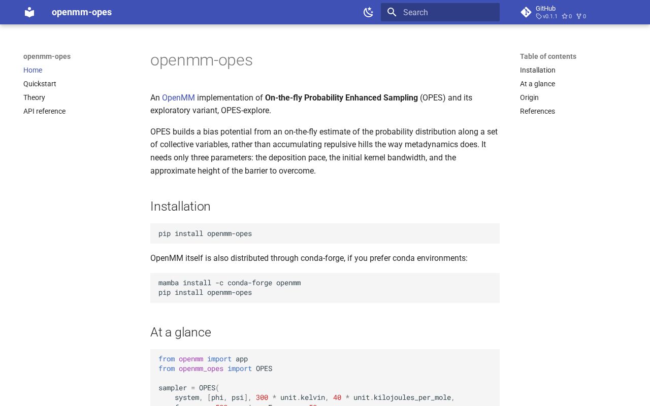 Preview of openmm-opes