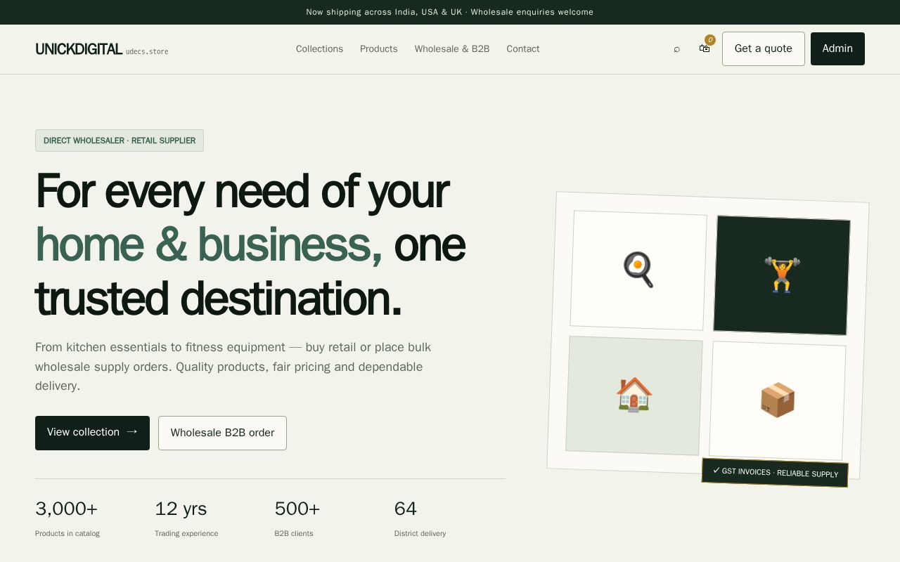 Preview of Udecs Website