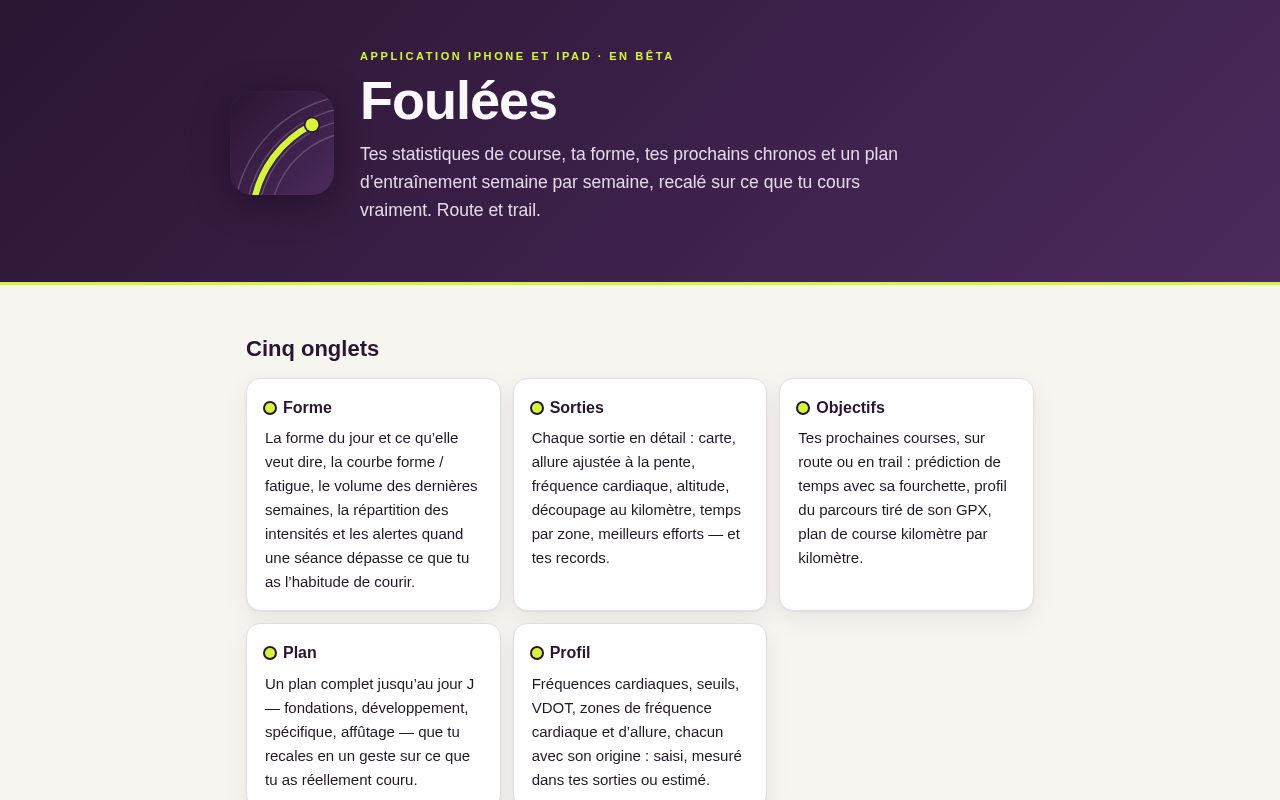 Preview of Foulées