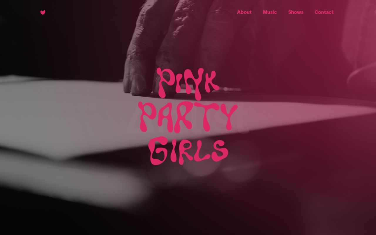 Preview of Website Band "PinkPartyGirls"