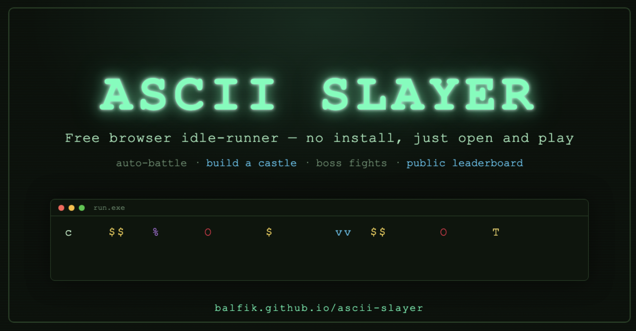 Preview of ASCII SLAYER