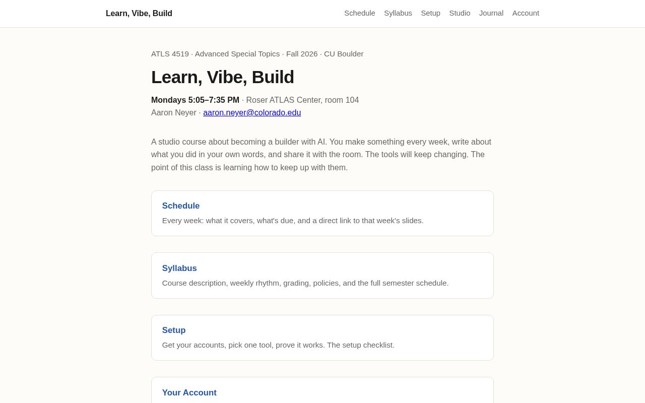 Preview of Working first-class deck for ATLS 4519 Learn, Vibe, Build