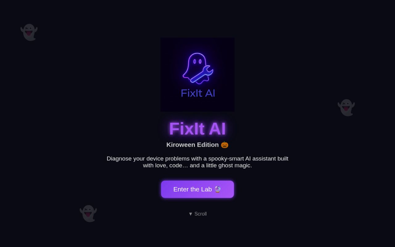 Preview of FixIt AI — Kiroween Edition
