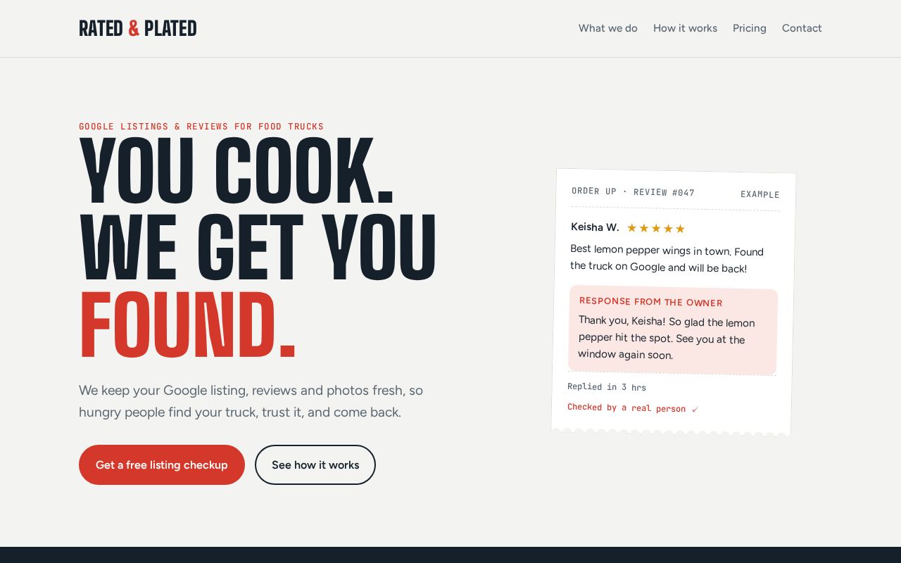 Preview of Rated & Plated