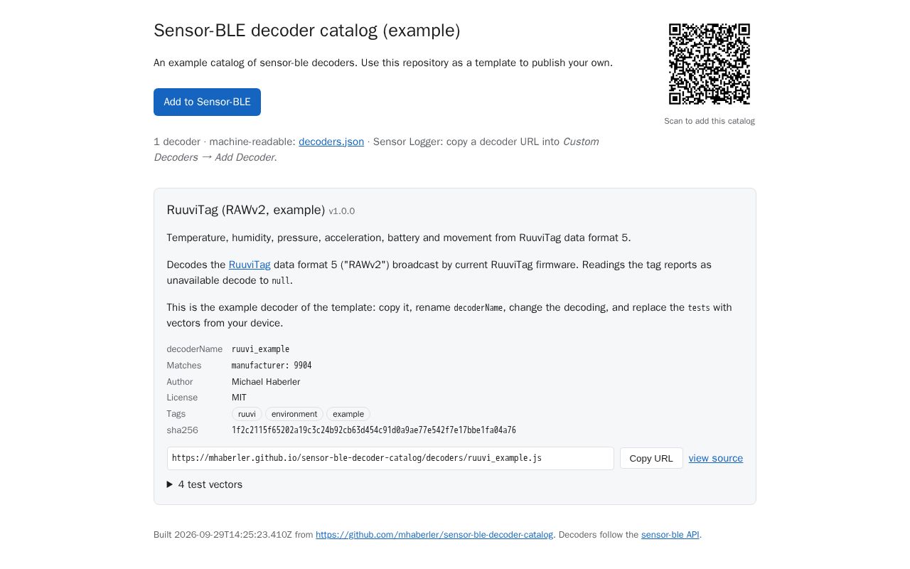Preview of Sensor Ble Decoder Catalog