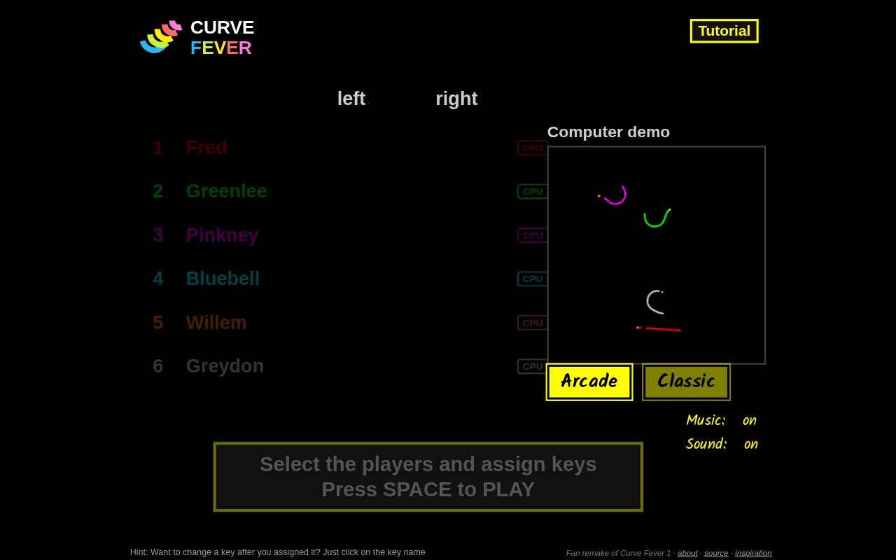 Preview of Curve Fever