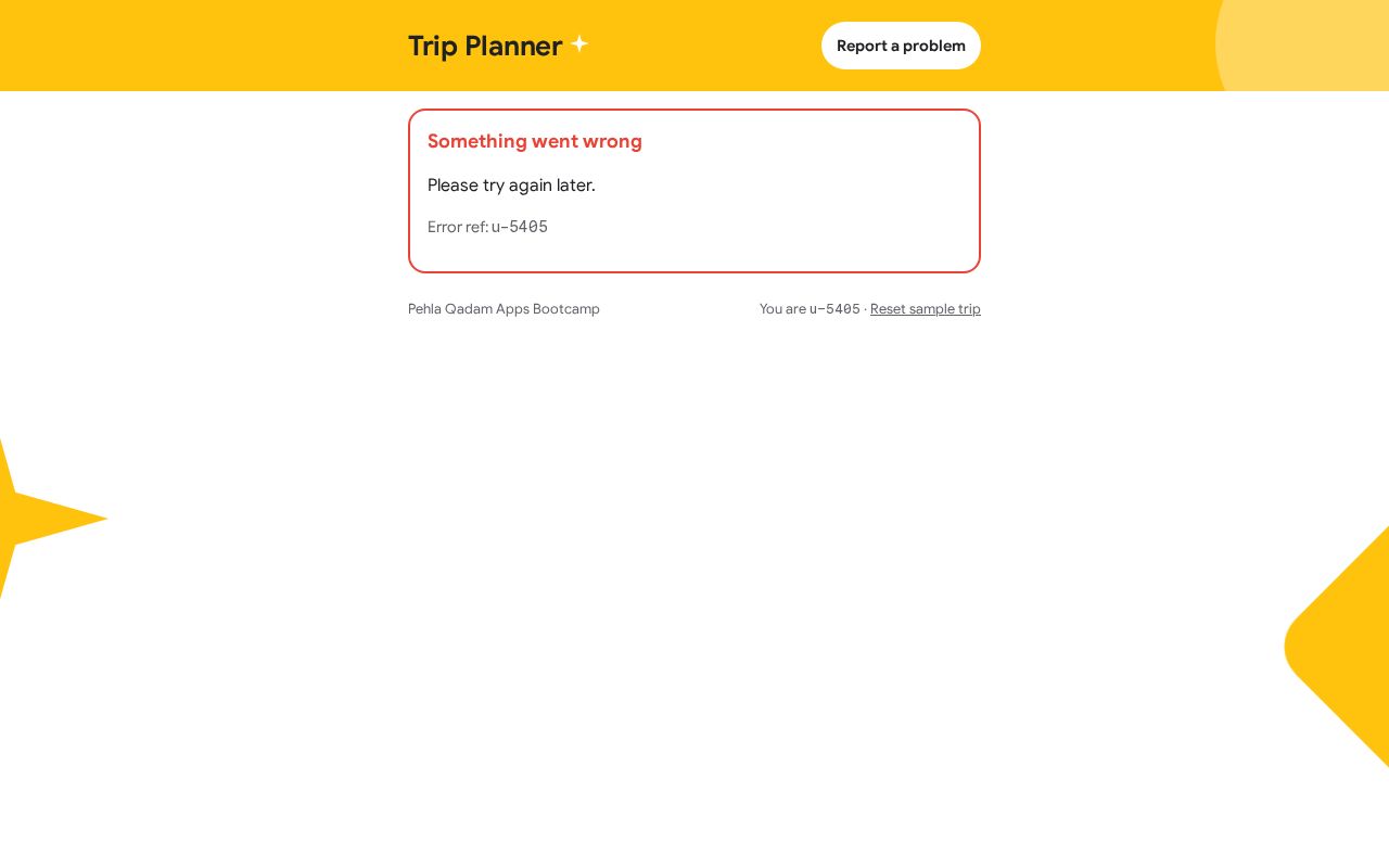 Preview of Trip Planner