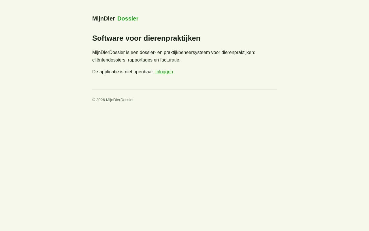 Preview of Mijndierdossier Site