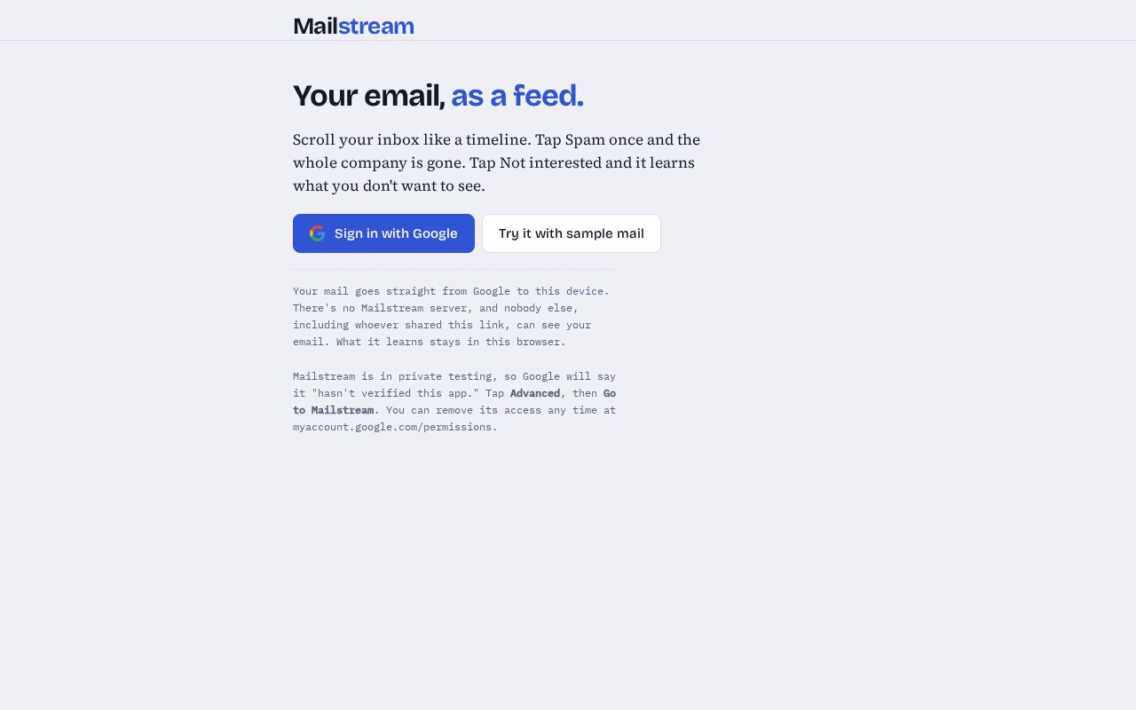 Preview of Mailstream