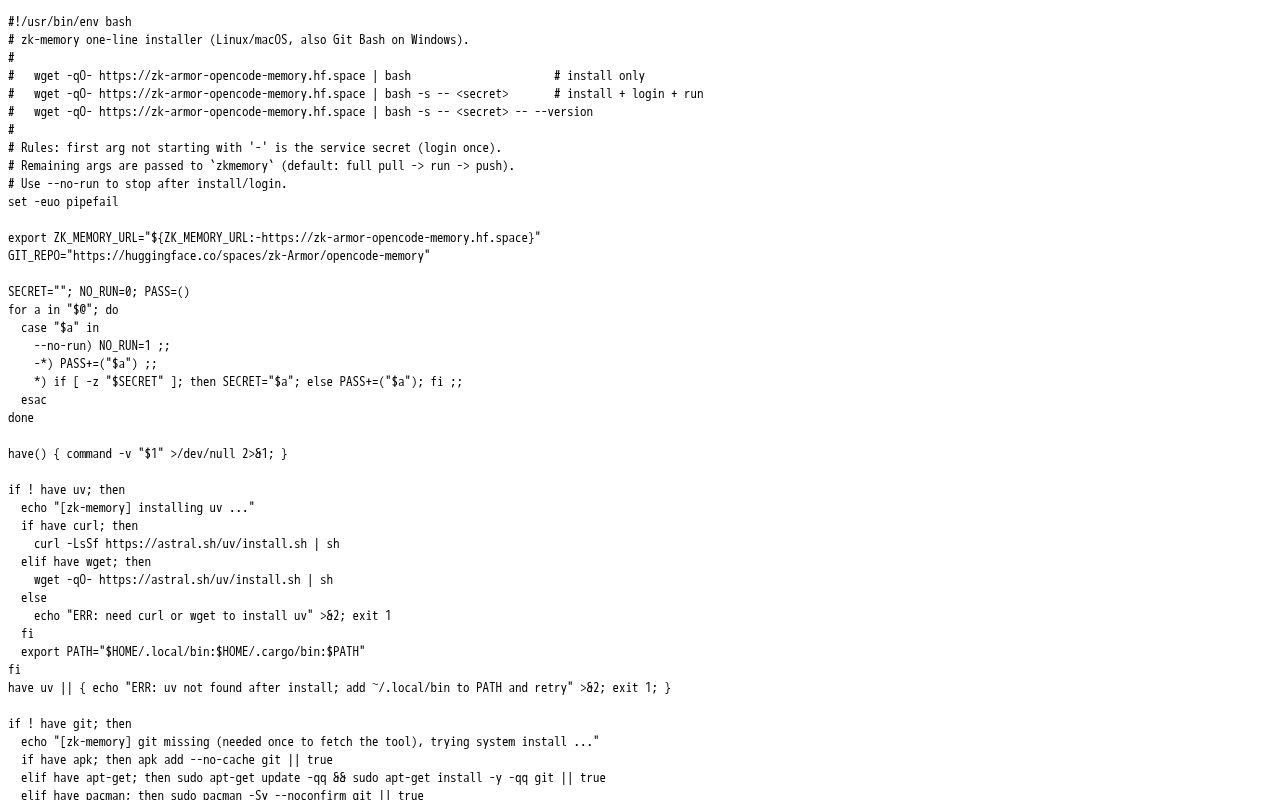Preview of zk-memory sync service