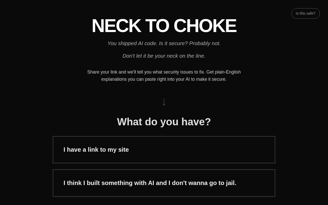 Preview of Neck To Choke