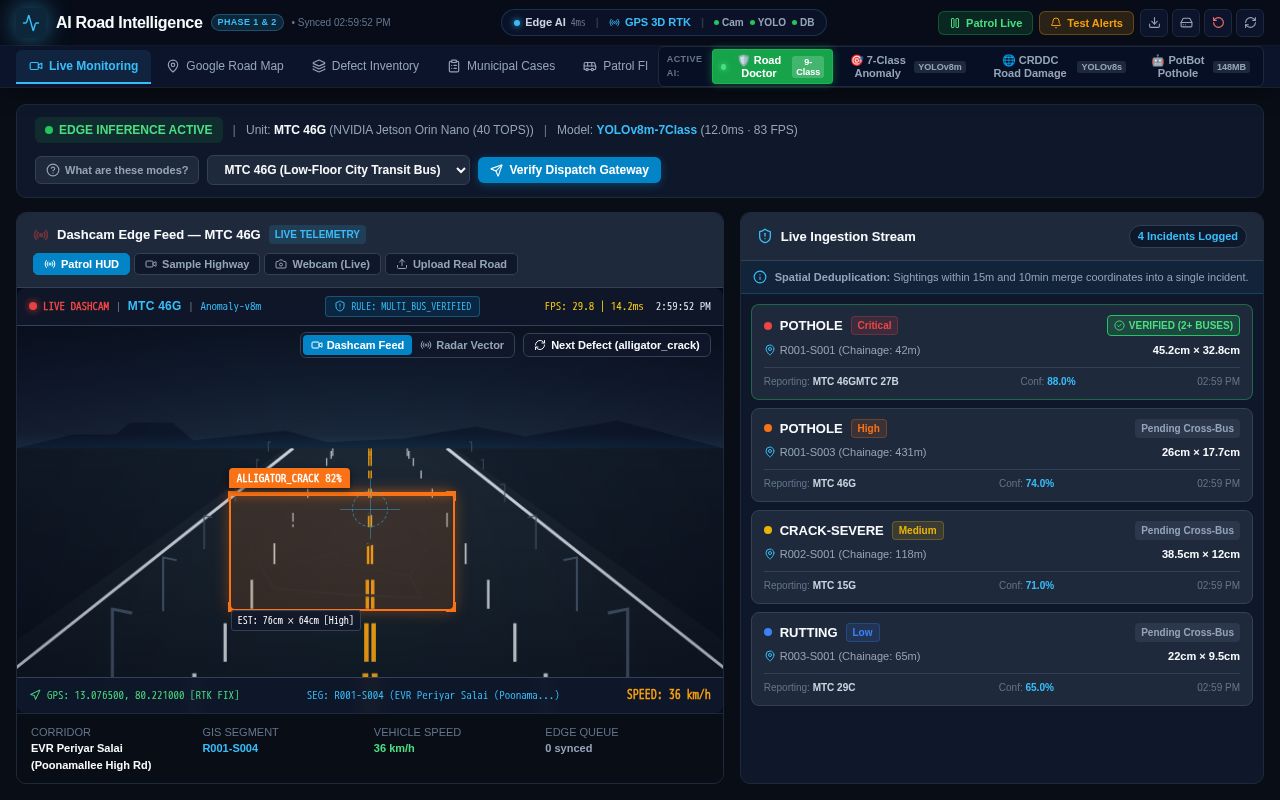 Preview of AI Road Intelligence & Pavement Condition Platform