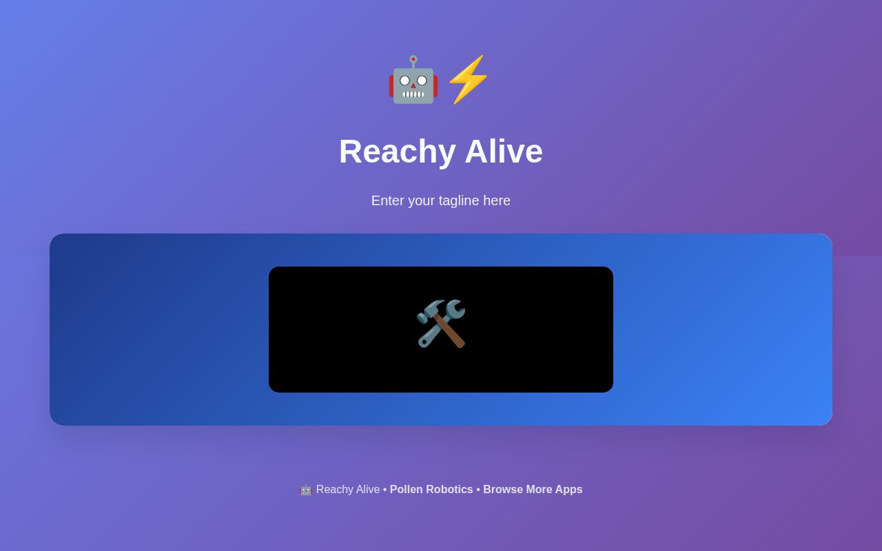 Preview of Reachy Alive