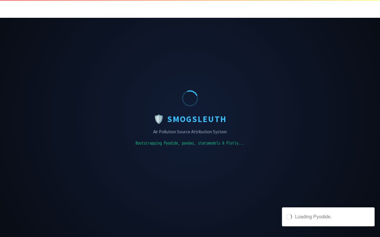 Preview of SmogSleuth - Air Pollution Source Attribution System