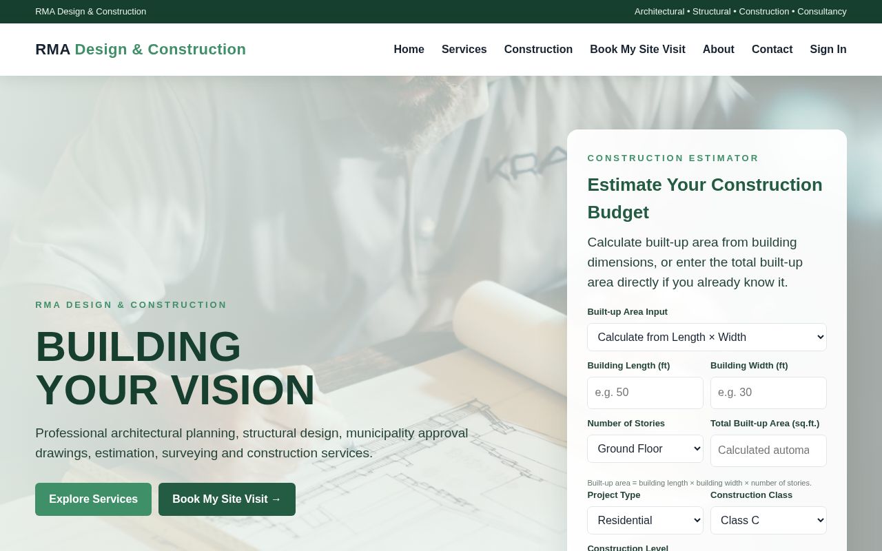Preview of Rma Design Construction