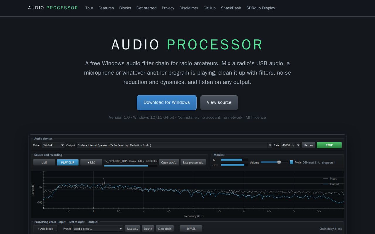 Preview of AudioProcessor