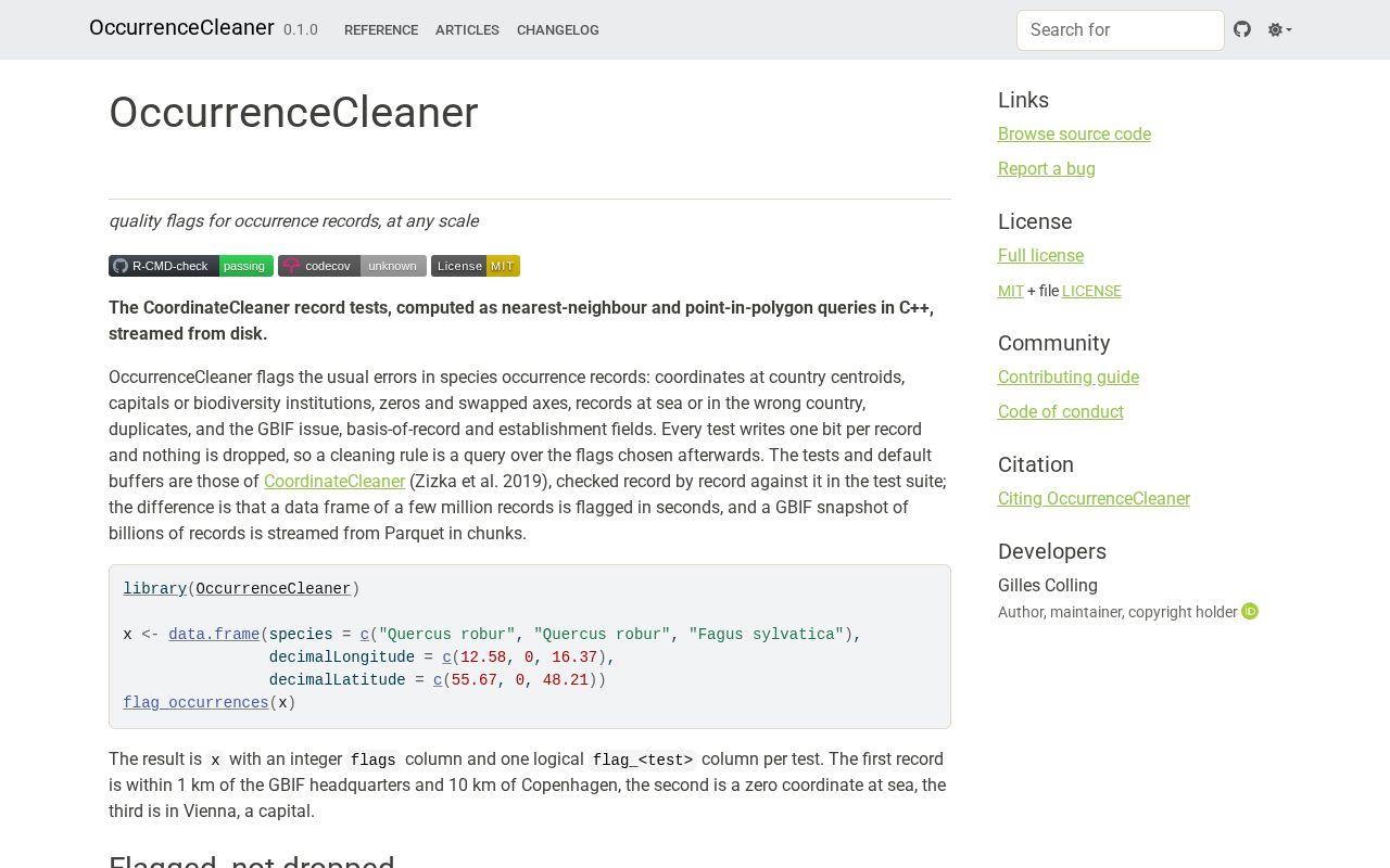 Preview of OccurrenceCleaner