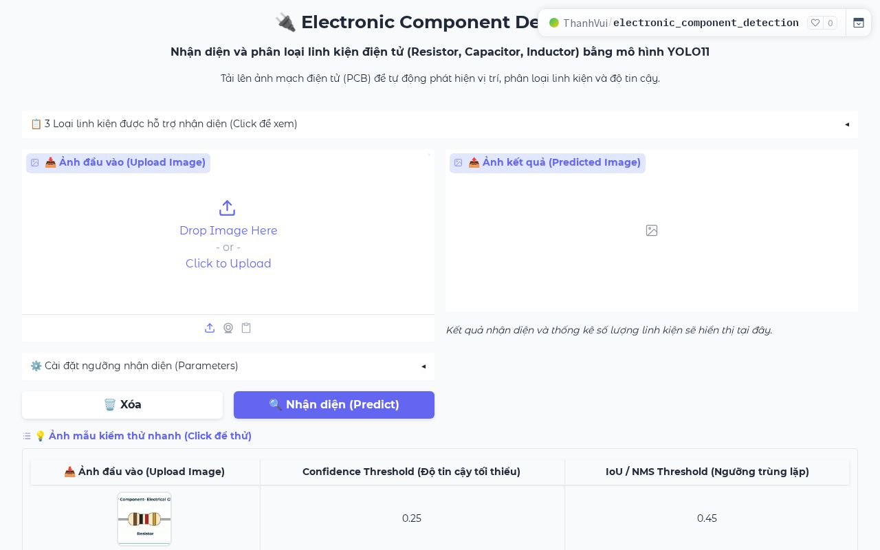 Preview of Electronic Component Detection