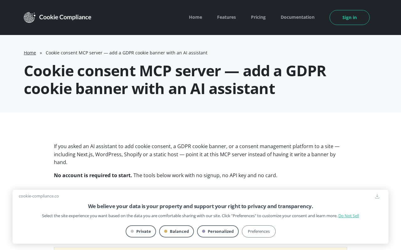 Preview of Cookie Compliance Agent Manual