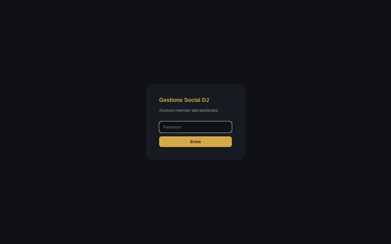 Preview of Gestione Social DJ