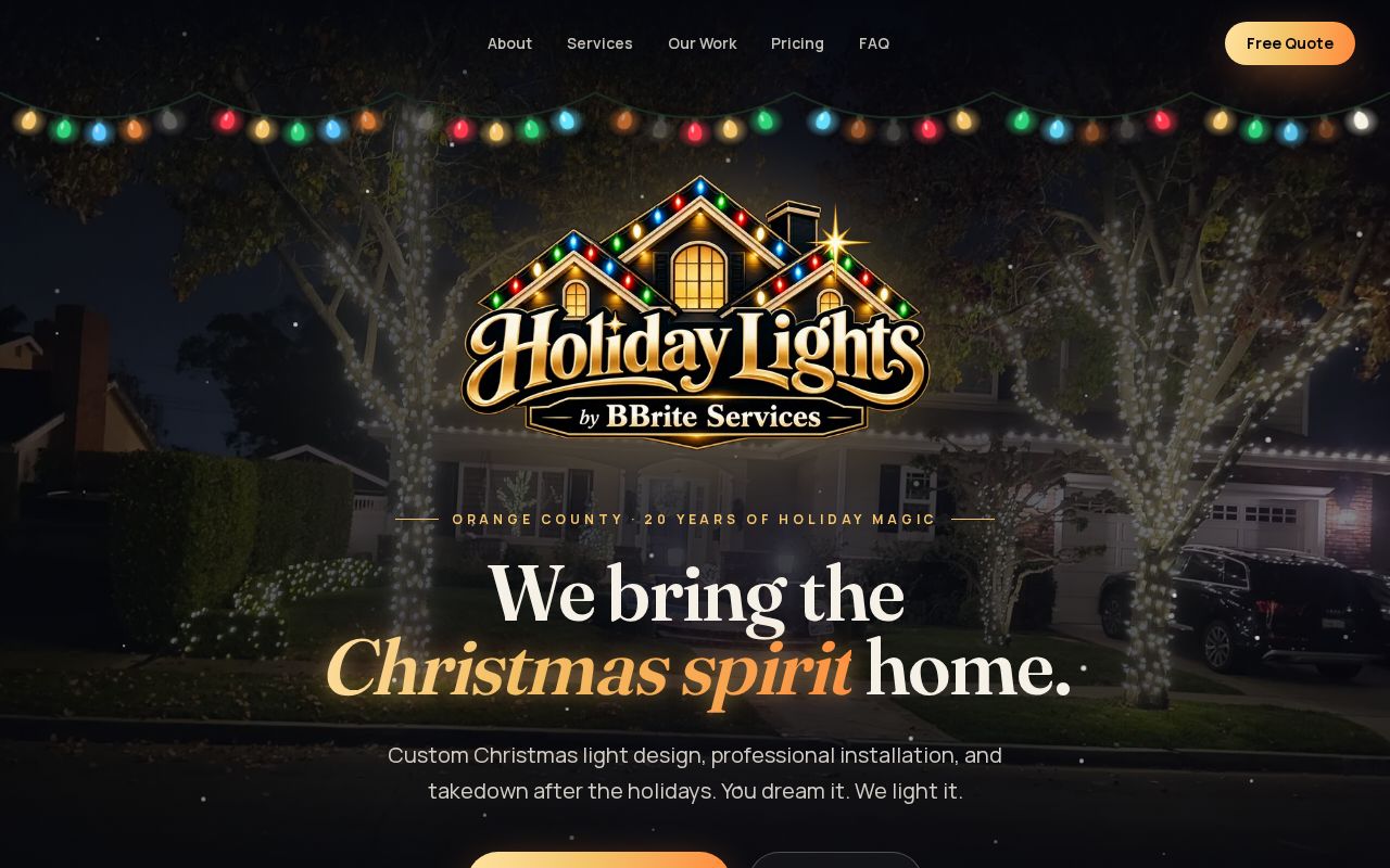Preview of Holiday Lights By BBrite Services