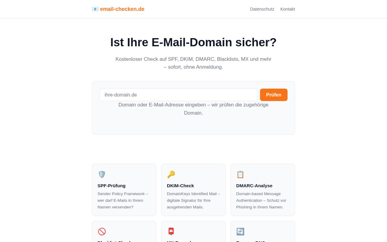 Preview of Email Checken