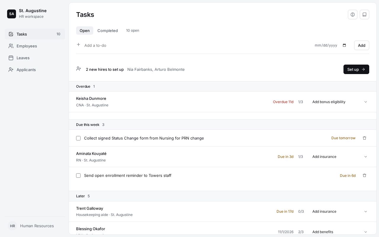 Preview of StAug Dashboard