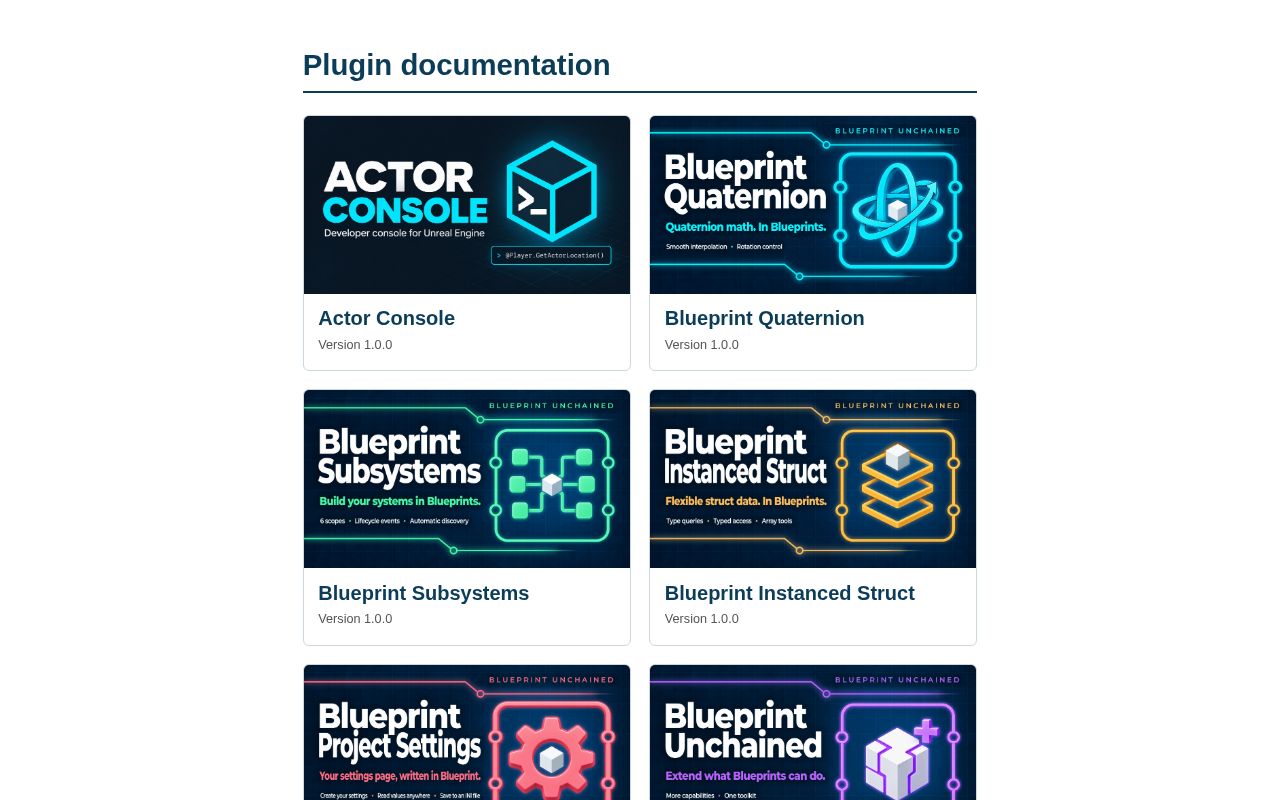 Preview of Plugins Docs