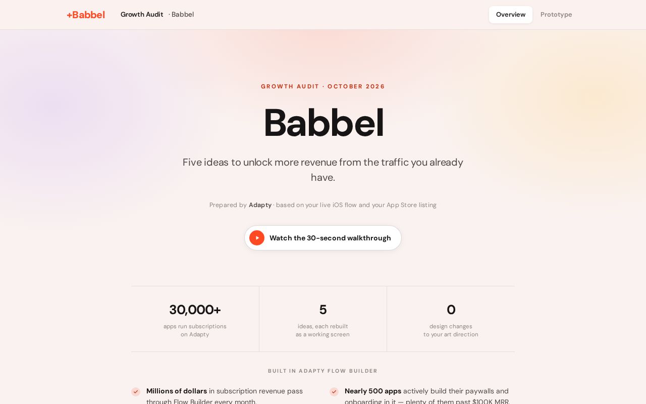 Preview of Babbel Flow Rebuild