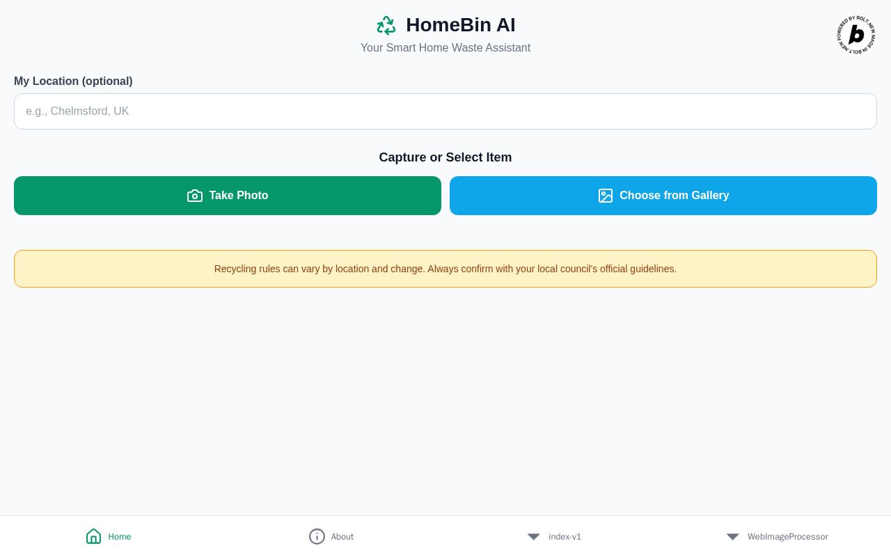 Preview of HomeBin AI