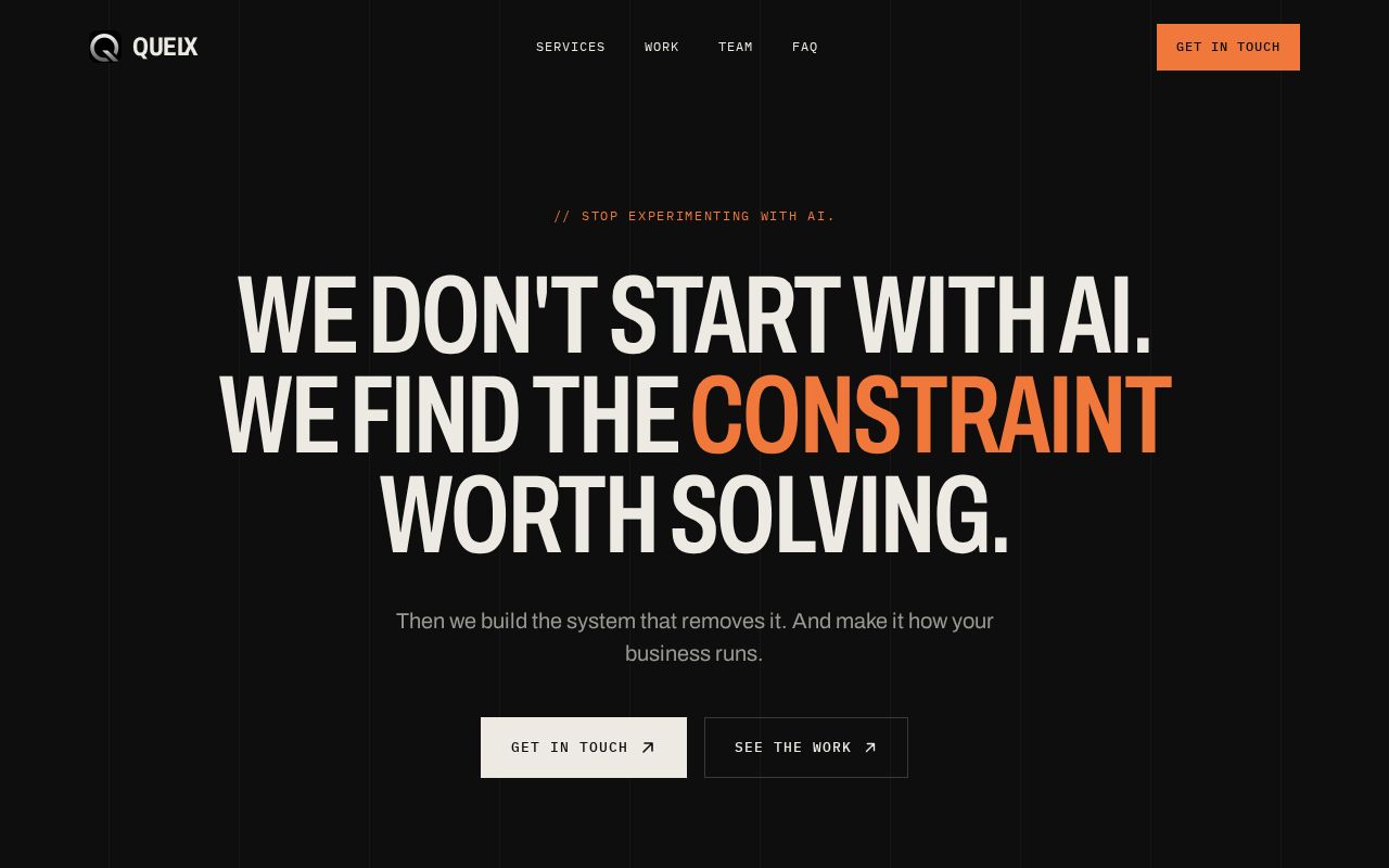Preview of Landing page