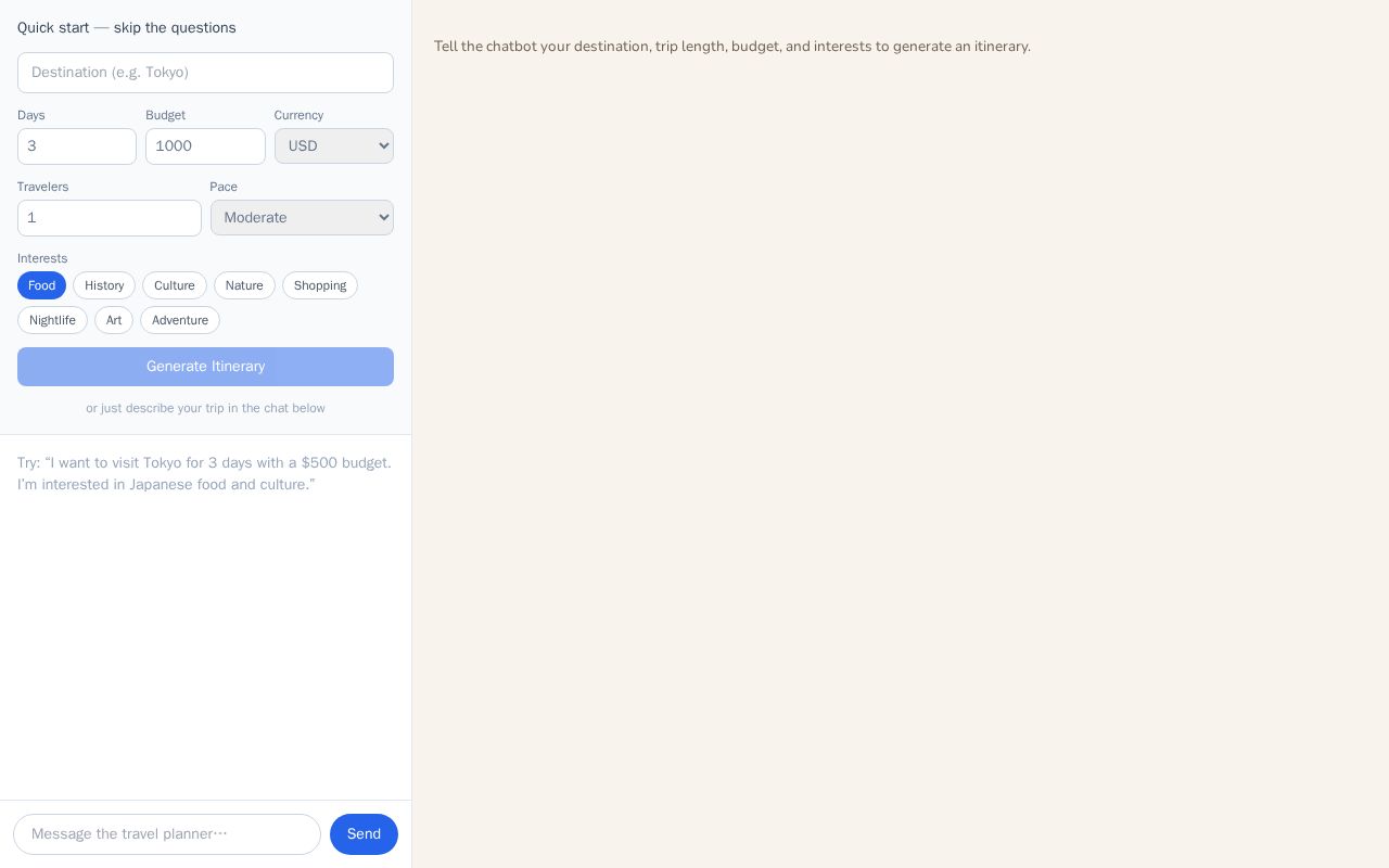 Preview of Smart Travel Planner