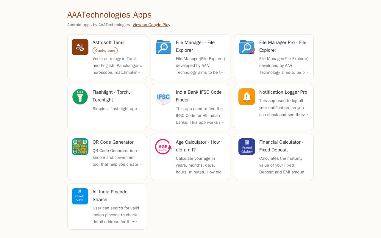 Preview of Applications