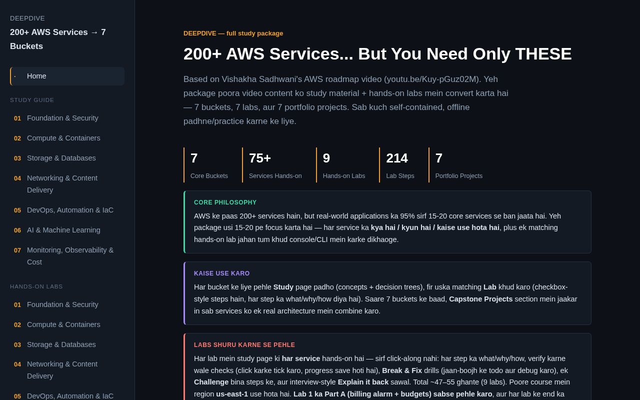 Preview of Aws Deepdive