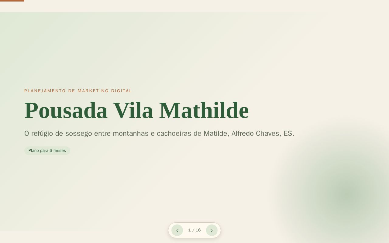 Preview of Plano de Marketing Digital Vila Mathilde