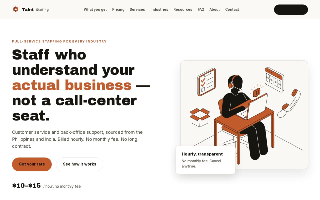 Preview of Tstaff Website