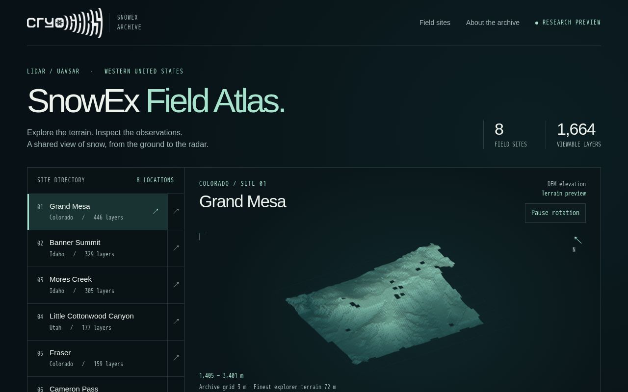 Preview of Cryogars Atlas Viewer