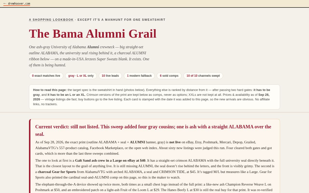 Preview of Bama Alumni Grail