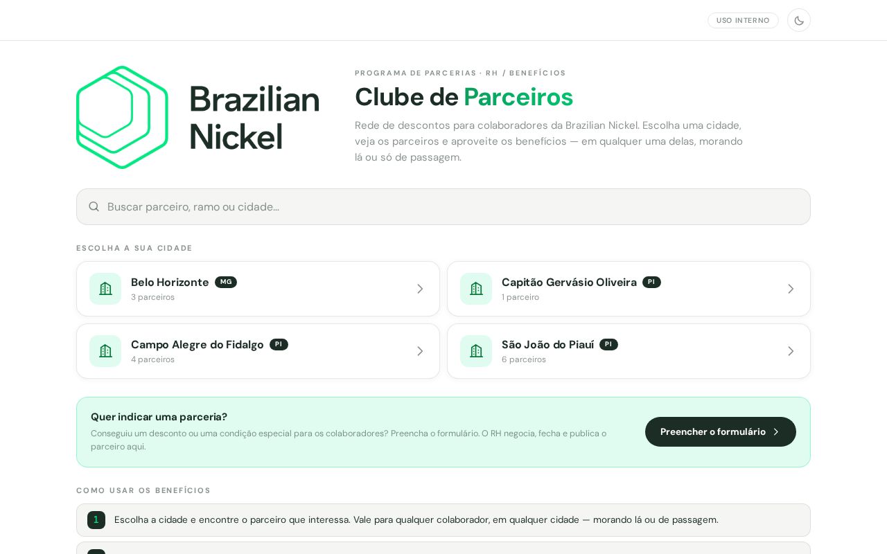 Preview of Clube De Parcerias App