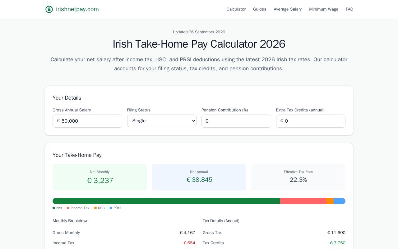 Preview of Irishnetpay Com