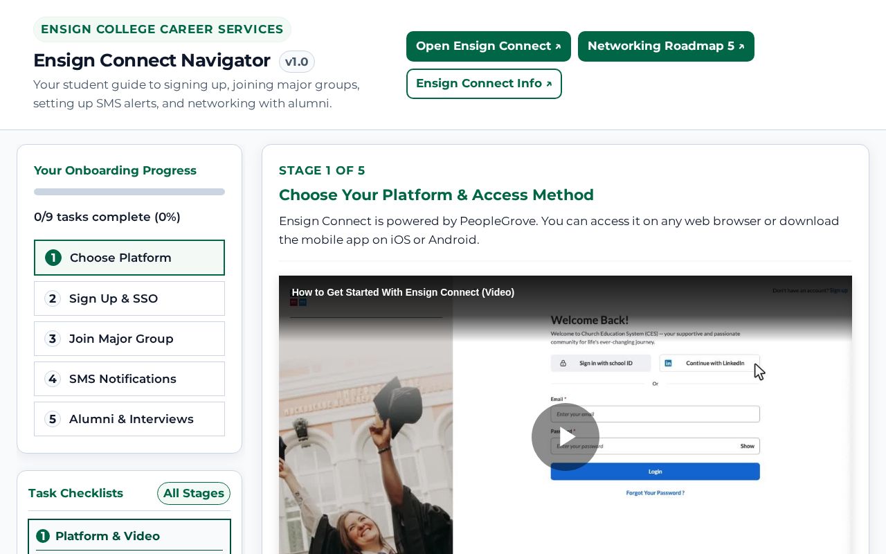 Preview of Ensign Connect Navigator