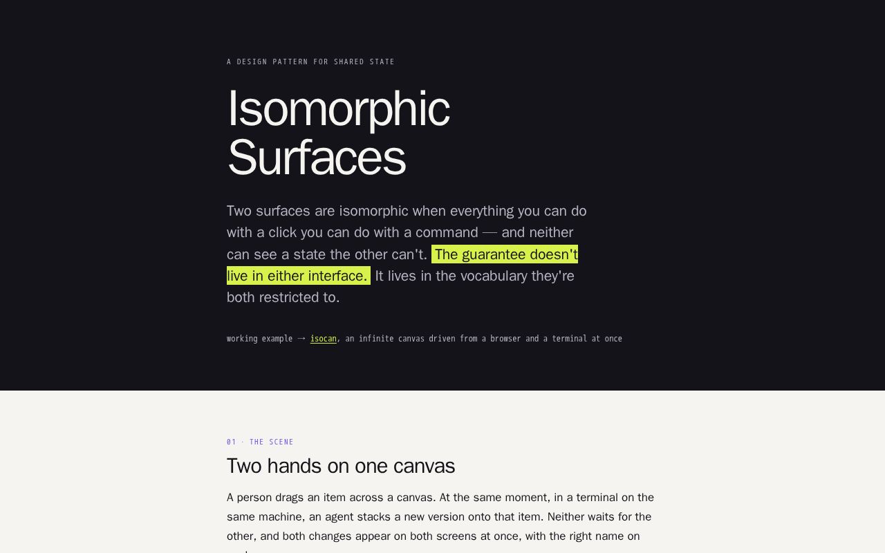 Preview of An isomorphic canvas experiment