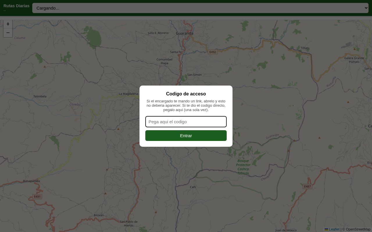 Preview of Mapa Rutas Diarias