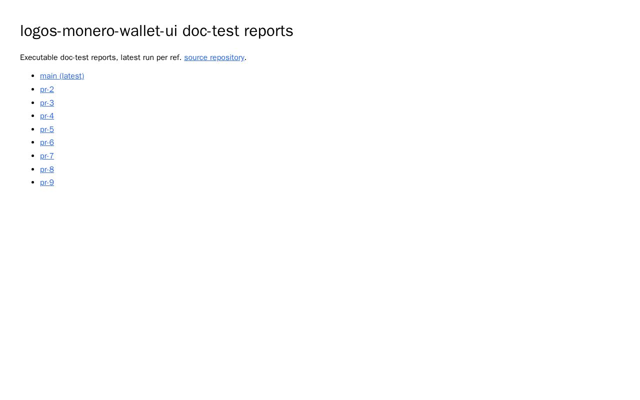Preview of Logos Monero Wallet Ui